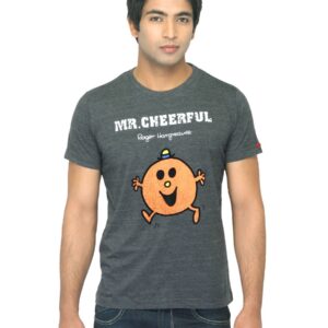 Mr. Men Printed Charcoal T-shirt