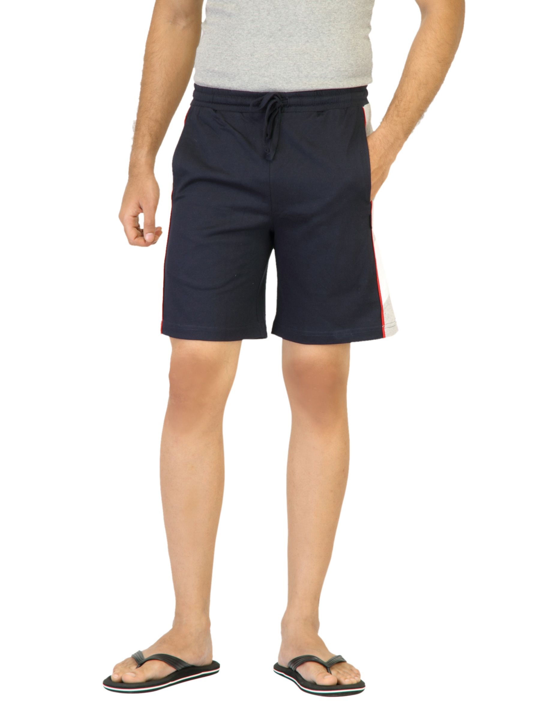 Hanes Men Knitted Blue Shorts