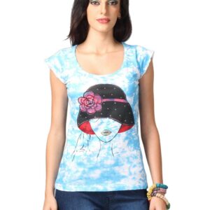 Jealous 21 Women Lady With The Hat Blue Top
