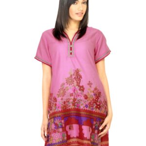 Diva Women Printed Pink Kurta