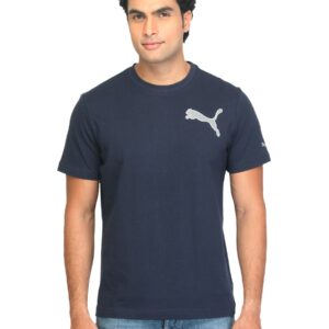 Puma Men Navy Blue T-shirt