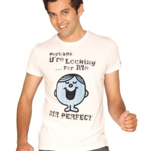 Mr.Men Men's Mr.Perfect White T-shirt