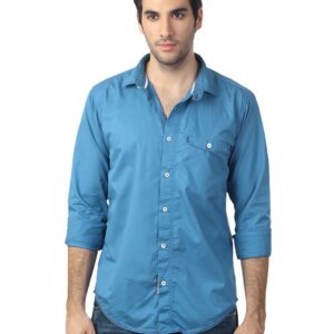 Basics Men Blue Shirt
