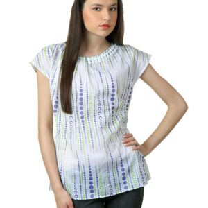 Sepia Women White Printed Top