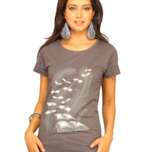 Inkfruit Women's Secret Diary Dark Grey T-shirt