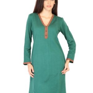 Aurelia Women Solid Green Kurtas