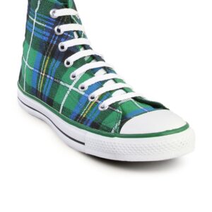 Converse Unisex Chuck Taylor Check HI Green Canvas Shoe
