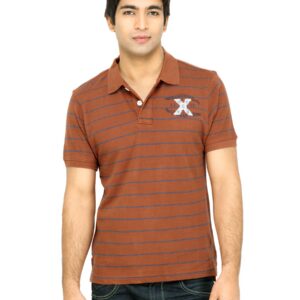 Wrangler Men Rust Polo T-Shirt