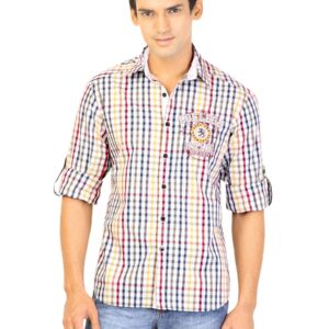 Lee Men Check White Shirts