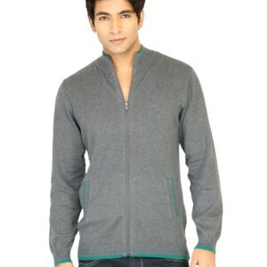 Turtle Solid Men Grey Sweaters