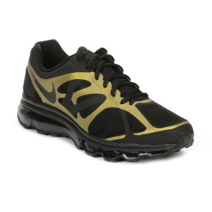 Nike Men Air Max+ 2012 Black Sports Shoes