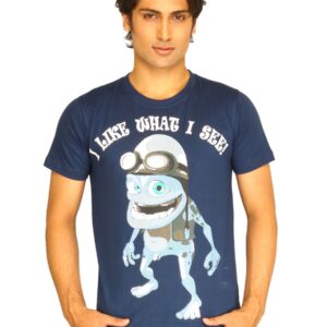 Guerrilla Men's I Like What I See Navy Blue T-shirt