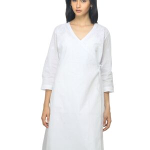 Fabindia Women White Chikankari Kurta