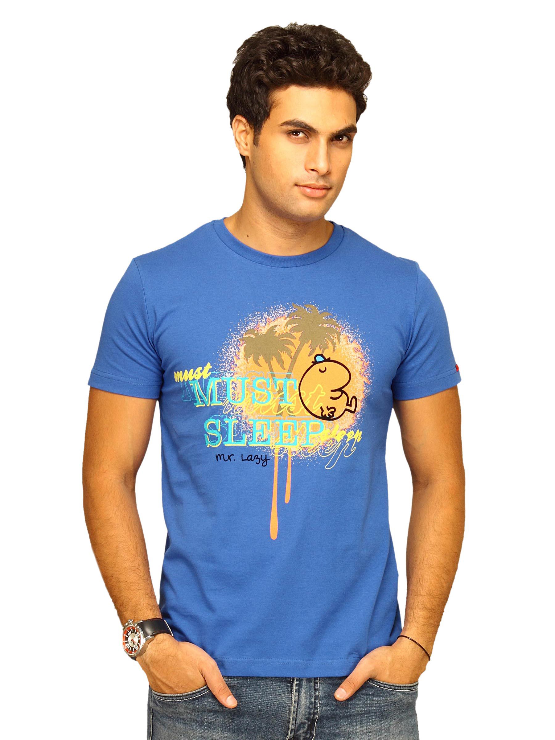 Mr.Men Men's Must Sleep Blue T-shirt
