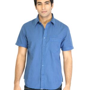 Levis Men Check Blue Shirt