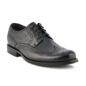 Clarks Men Dino Limit Leather Black Formal Shoes