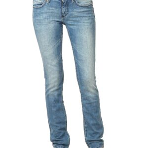 Lee Women Scraped Blue Roxy Fit Jeans
