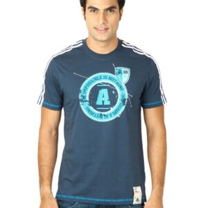 ADIDAS Men Co Graphic Navy Blue Tshirts