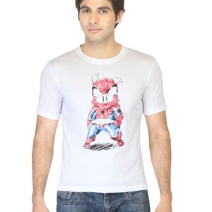 Peter England Men White Printed T-shirt