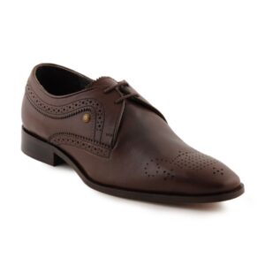 Enroute Men Leather Brown Formal Shoes