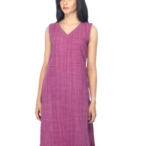 Fabindia Women Pink Khadi Kurta