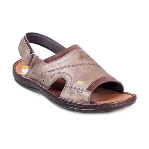 iD Men Casual Leather/Felt Beige Sandal