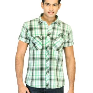 Belmonte Men Check Green Shirts