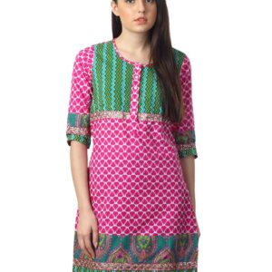 Mother Earth Women Pink Kurta