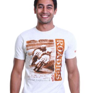 Basics Men White Roadies T-shirt