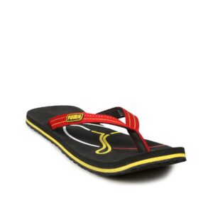 Puma Men's Neon Cat Black Yellow Flip Flop