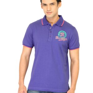 Flying Machine Men Blue Polo Tshirts