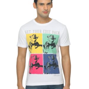 Wrangler Men Get Your Edge Back White T-shirt