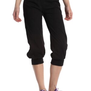 Urban Yoga Women Black Capris