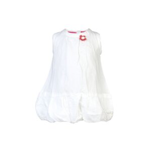 Gini and Jony Kids Girls Solid White Dresses