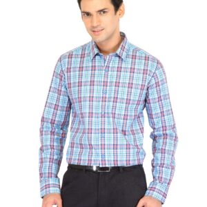 Black coffee Men Micheal Blue Slim Fit Shirt