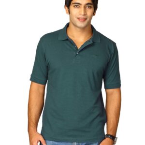 Proline Men Teal Green Polo T-shirt