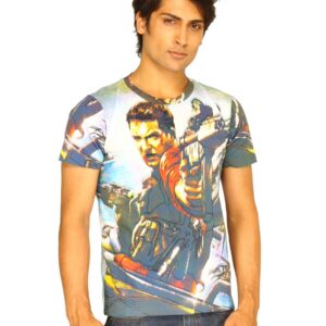 Guerrilla Men's Fighter Blue T-shirt