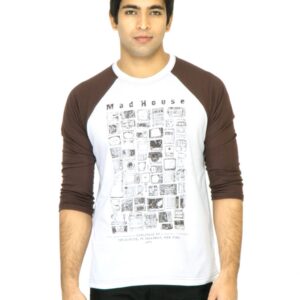 United Colors of Benetton Men Printed White Tshirt