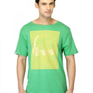 Puma Men Graphic Print Green T-shirt