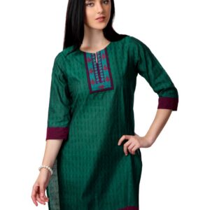ALayna Women Green Kurta