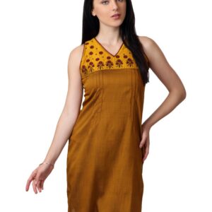 ALayna Women Mustard Kurta