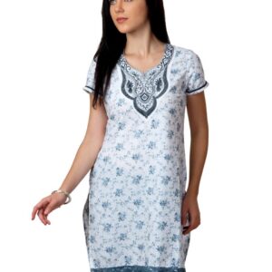 ALayna Women Printed White Kurta