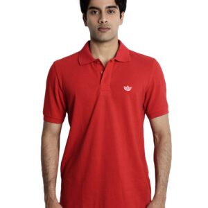 ADIDAS Originals Men Red Polo T-shirt