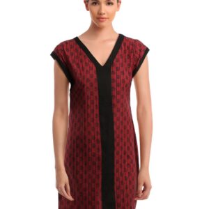 Alma Women Red Printed Kurta