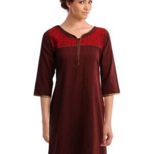 Alma Women Red Kurta