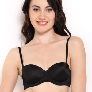 Amante Black Balconette Bra BCMW11