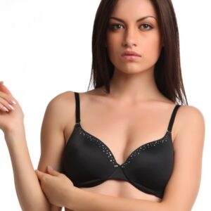 Amante Black Full-Coverage Bra BGSK01