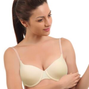 Amante Cream-Coloured Full-Coverage T-shirt Bra BCSM11
