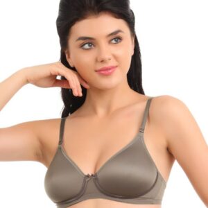 Amante Mushroom Brown Full-Coverage Bra BCSB02
