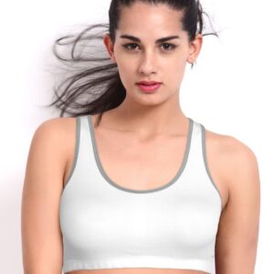 Amante White Sports Bra BCST11